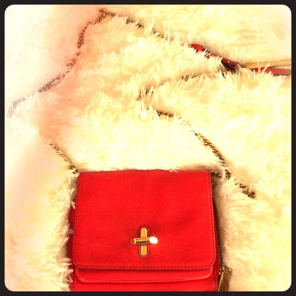 Vince Camuto leather crossbody - gold hardware